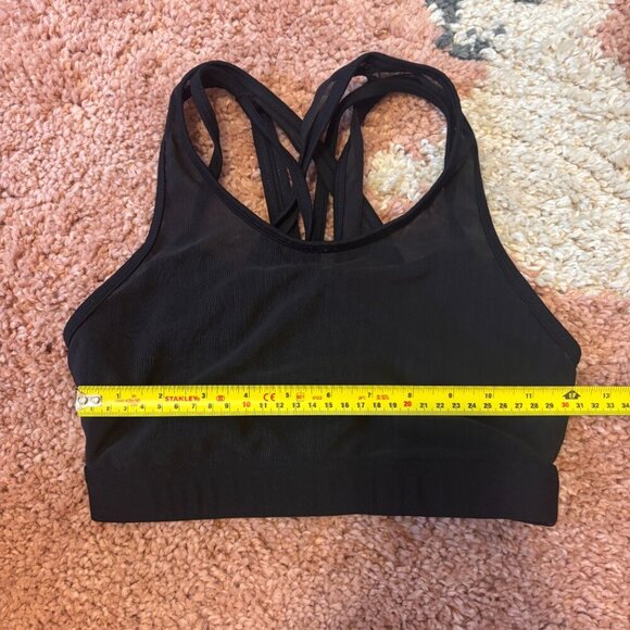 Fabletics Women's Faye Black High Impact Sports Bra Training - See Measurements - Picture 7 of 8